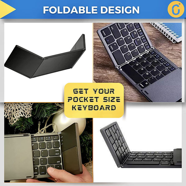 Portable Foldable Bluetooth keyboard
